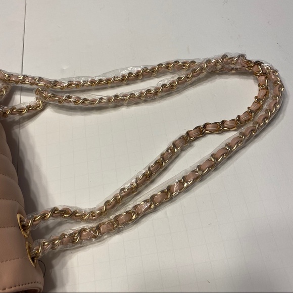 NWT Pink Chain Strap Shoulder Bag Purse Adjustable - Picture 3 of 6
